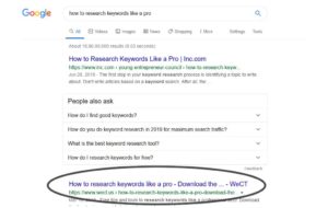 How to research keywords like a pro?