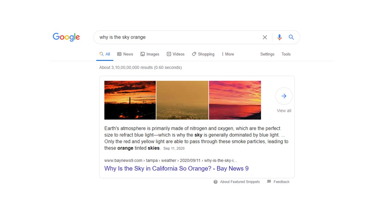 Freshness Indicators and Critical context working for featured snippet
